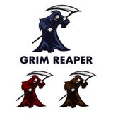 Grim Reaper Mascot or Logo Vector Design stock illustration Grim Reaper Mascot or Logo Vector Design stock illustration