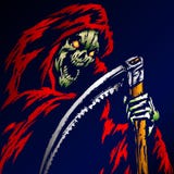 Grim Reaper Vector Illustration stock illustration Grim Reaper Vector Illustration stock illustration
