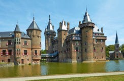 Grodowy De Haar lokalizuje, w prowincji Utrecht obraz royalty free Grodowy De Haar lokalizuje, w prowincji Utrecht obraz royalty free