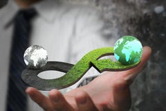 Groen cirkeleconomieconcept royalty-vrije stock afbeelding Groen cirkeleconomieconcept royalty-vrije stock afbeelding