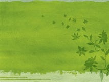 Groene Bloemen Grunge stock illustratie Groene Bloemen Grunge stock illustratie