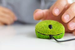Groene computermuis Stock Afbeelding Groene computermuis Stock Afbeelding