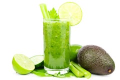 Groene plantaardige smoothie royalty-vrije stock foto Groene plantaardige smoothie royalty-vrije stock foto