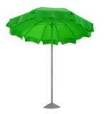Groene strandparaplu - Royalty-vrije Stock Afbeeldingen Groene strandparaplu - Royalty-vrije Stock Afbeeldingen