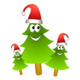 Groep 2 van de Kerstboom van het beeldverhaal vector illustratie Groep 2 van de Kerstboom van het beeldverhaal vector illustratie