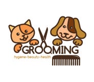 Grooming Pets Logo Stock Photo