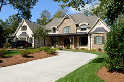 Groot Amerikaans huis stock foto Groot Amerikaans huis stock foto
