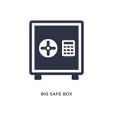 groot veilig doospictogram op witte achtergrond Eenvoudige elementenillustratie van luchthaven eindconcept vector illustratie groot veilig doospictogram op witte achtergrond Eenvoudige elementenillustratie van luchthaven eindconcept vector illustratie