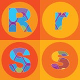 Groovy Zeilen ALPHABET-vierfache Leitungen lizenzfreie abbildung Groovy Zeilen ALPHABET-vierfache Leitungen lizenzfreie abbildung