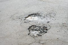 gropar Gropar som är farliga till bilister och gångare arkivfoto gropar Gropar som är farliga till bilister och gångare arkivfoto