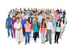 Grote Multi-etnische Groep Mensen stock foto Grote Multi-etnische Groep Mensen stock foto