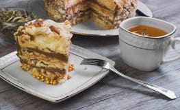Grote ronde cake van schuimgebakje stock foto Grote ronde cake van schuimgebakje stock foto