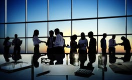 Group Of Business People Discussing In A Conference Room royalty free stock images Group Of Business People Discussing In A Conference Room royalty free stock images