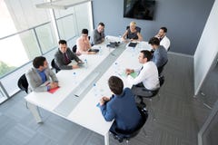 Group of business people having a business meeting Stock Image Group of business people having a business meeting Stock Image