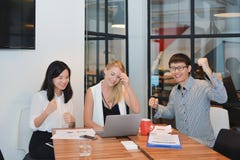 Group of business people meeting in a meeting room royalty free stock photography Group of business people meeting in a meeting room royalty free stock photography