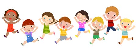 Image result for children running cartoon