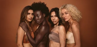 Group of diverse women standing together Royalty Free Stock Photos Group of diverse women standing together Royalty Free Stock Photos