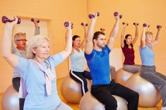 Group in fitness center doing royalty free stock photo Group in fitness center doing royalty free stock photo