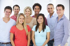 Group Of Happy And Positive Business People In Casual Dress royalty free stock images Group Of Happy And Positive Business People In Casual Dress royalty free stock images