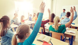 Group of high school students and teacher royalty free stock photo Group of high school students and teacher royalty free stock photo