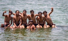 A group of Indians enjoying the summer season