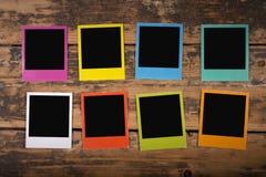 Group Of Color Polaroid Frames Royalty Free Stock Photography Group Of Color Polaroid Frames Royalty Free Stock Photography