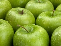 Group Of Green Apples Royalty Free Stock Photos
