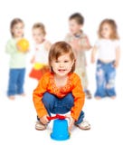Group Of Little Children Stock Images