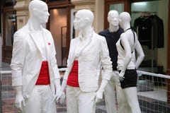 Group Of Mannequins Royalty Free Stock Images Group Of Mannequins Royalty Free Stock Images