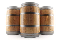Group Of Three Wine Barrels Stock Images Group Of Three Wine Barrels Stock Images