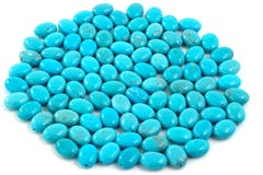Group Of Turquoise Beads. Stock Images