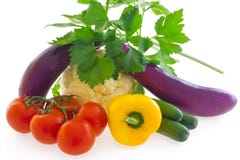 Group Of Vegetables Royalty Free Stock Images