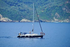Sailing near Skopelos, Greece stock photo Sailing near Skopelos, Greece stock photo
