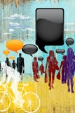 Social network computer users communication activity concep royalty free illustration Social network computer users communication activity concep royalty free illustration