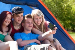 Group Taking A Picture In The Tent Stock Photos Group Taking A Picture In The Tent Stock Photos