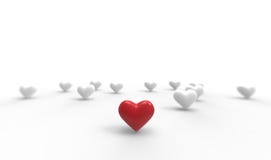 Group of Valentine Hearts on white background. vector illustration Group of Valentine Hearts on white background. vector illustration