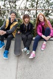 Group of young people on the ramp stock photo Group of young people on the ramp stock photo