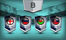 Groupe B du football illustration de vecteur Groupe B du football illustration de vecteur