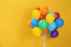 Groupe de ballons et d'espace lumineux pour le texte images libres de droits Groupe de ballons et d'espace lumineux pour le texte images libres de droits