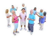 Groupe de personnes en bonne santé dans la forme physique photos stock Groupe de personnes en bonne santé dans la forme physique photos stock