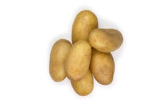 Groupe de pommes de terre d'isolement sur le blanc Photo libre de droits Groupe de pommes de terre d'isolement sur le blanc Photo libre de droits