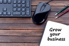 Grow your business words royalty free stock image Grow your business words royalty free stock image