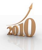 Growth Of Year 2010 Stock Photos