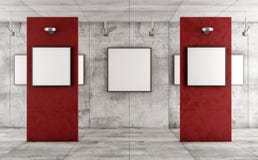 Grunge art gallery Stock Images Grunge art gallery Stock Images