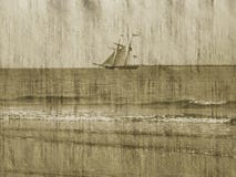 Grunge Background/Ship/Ocean Stock Photography Grunge Background/Ship/Ocean Stock Photography