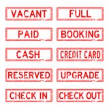 Grunge stamp set for Hotel vector illustration Grunge stamp set for Hotel vector illustration