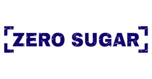 Grunge Textured ZERO SUGAR Stamp Seal Inside Corners. ZERO SUGAR text seal print with distress texture. Text title is placed between corners. Blue vector rubber stock illustration Grunge Textured ZERO SUGAR Stamp Seal Inside Corners. ZERO SUGAR text seal print with distress texture. Text title is placed between corners. Blue vector rubber stock illustration
