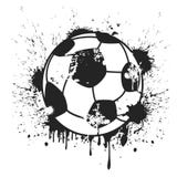 Grungy black soccer ball background Royalty Free Stock Image Grungy black soccer ball background Royalty Free Stock Image