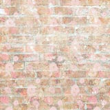 Grungy shabby vintage brick wall with floral pattern stock photos Grungy shabby vintage brick wall with floral pattern stock photos