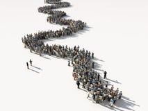 grupa ludzi kreskowi czekać royalty ilustracja grupa ludzi kreskowi czekać royalty ilustracja